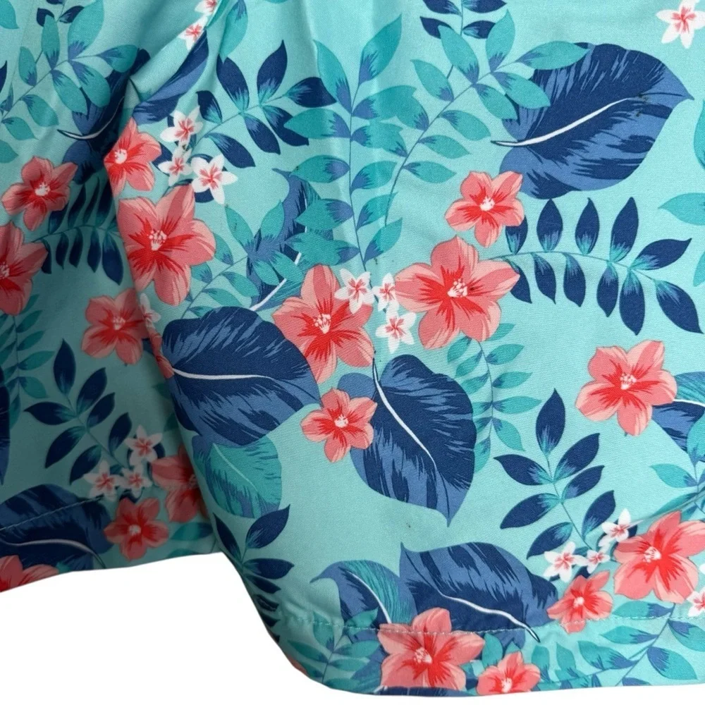 4/$25 The Children’s Place Boys Swim Trunks Size XXL 16 Blue Orange Tropical